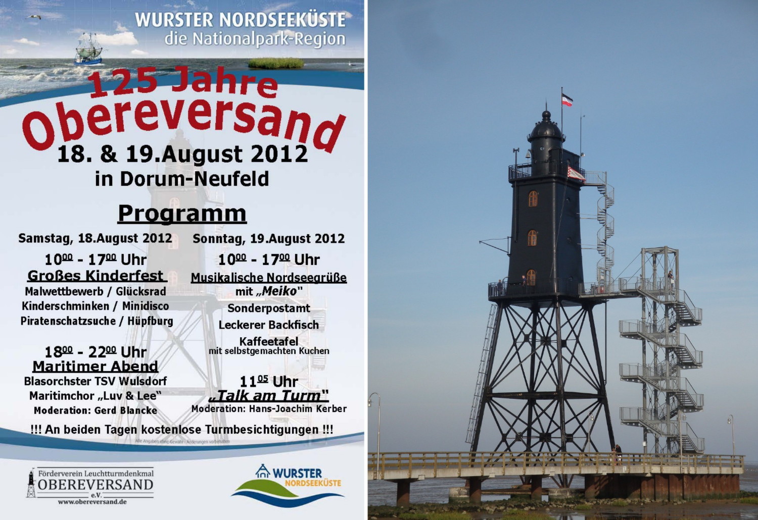 Read more about the article 18. & 19.08.2012 – 125-jähriger Turmgeburtstag